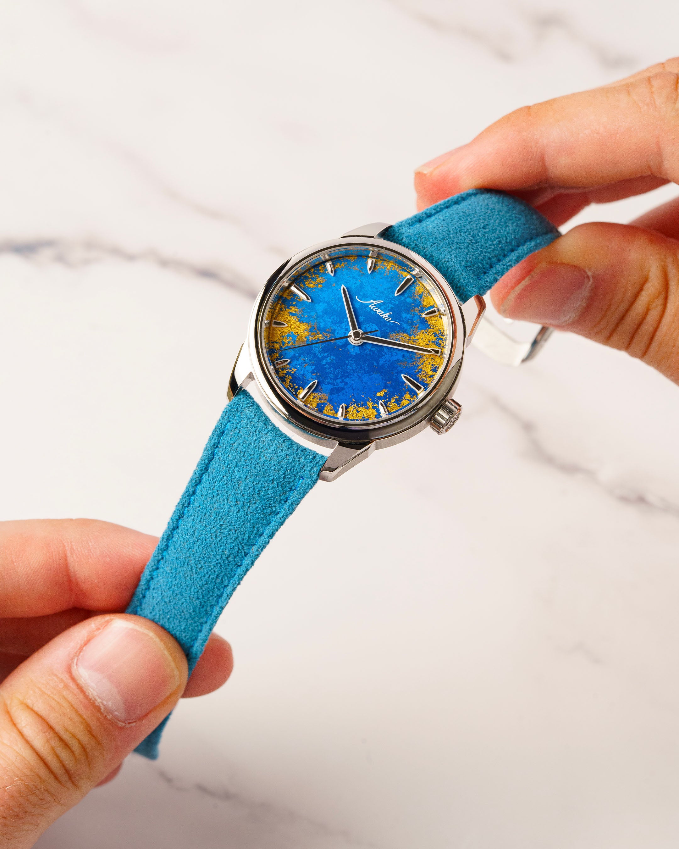 Son Mài - Frosted Leaf « Royal Blue »